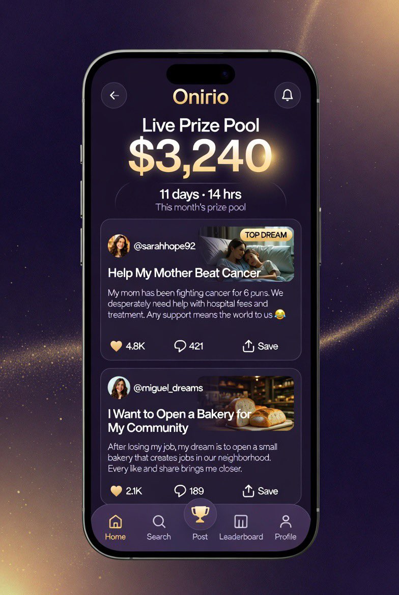 Onirio App tweet media