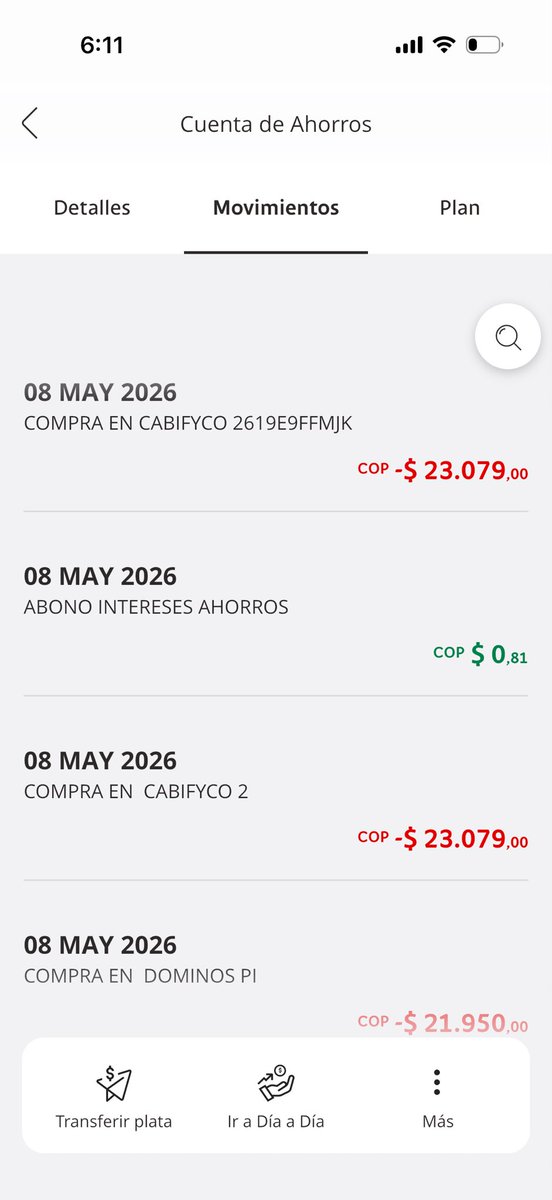 klaulopez1107's tweet photo. @cabify_colombia Ayer tome un servicio con ustedes y me cobraron dos veces el mismo servicio en mi tarjeta. Me ha pasado dos veces en menos de un mes. Estafa, robo o como se debe llamar. https://t.co/yBUv4hvS8E