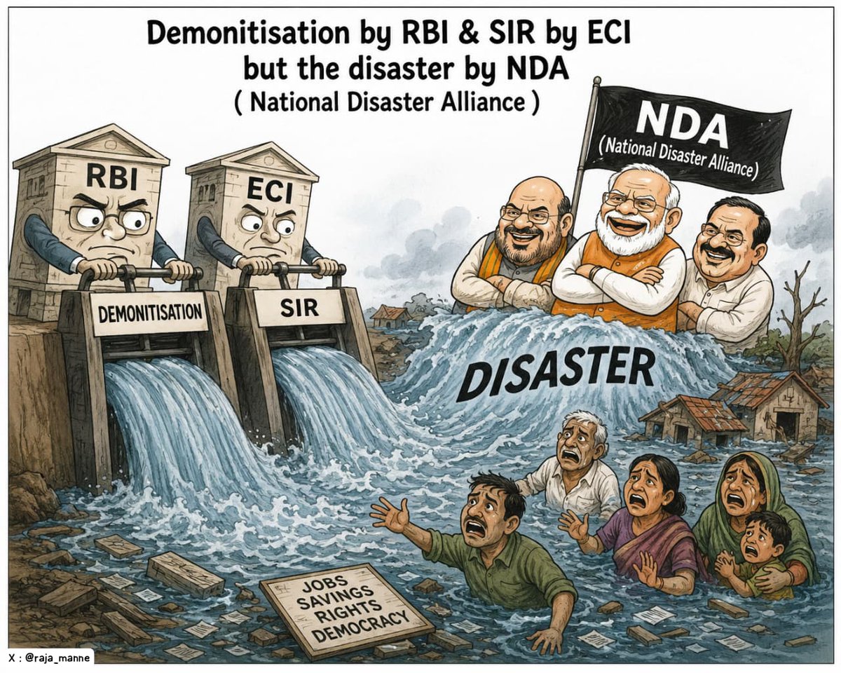 raja_manne's tweet photo. #SIR #Demonitisation #NDA #NaMo 🚨🚨 https://t.co/6wrVJFZvv6