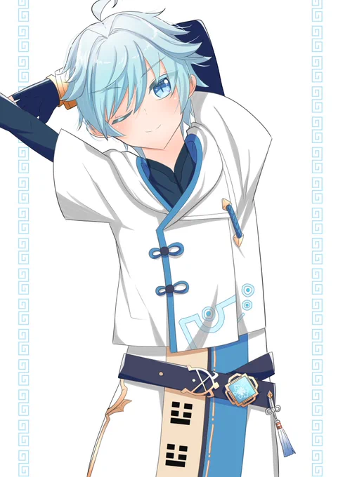 「妖魔退治の依頼か? 任せてくれ。準備運動は済ませてある。」 #重雲 #Chongyun #原神 #GenshinImpact
