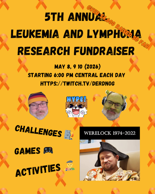 DerdNog's tweet photo. Fu🎗️ Leukemia - 5th Annual Blood Cancer Fundraiser 2nd night!
https://t.co/fL5vZ2GUlT https://t.co/Dbxb191cj5