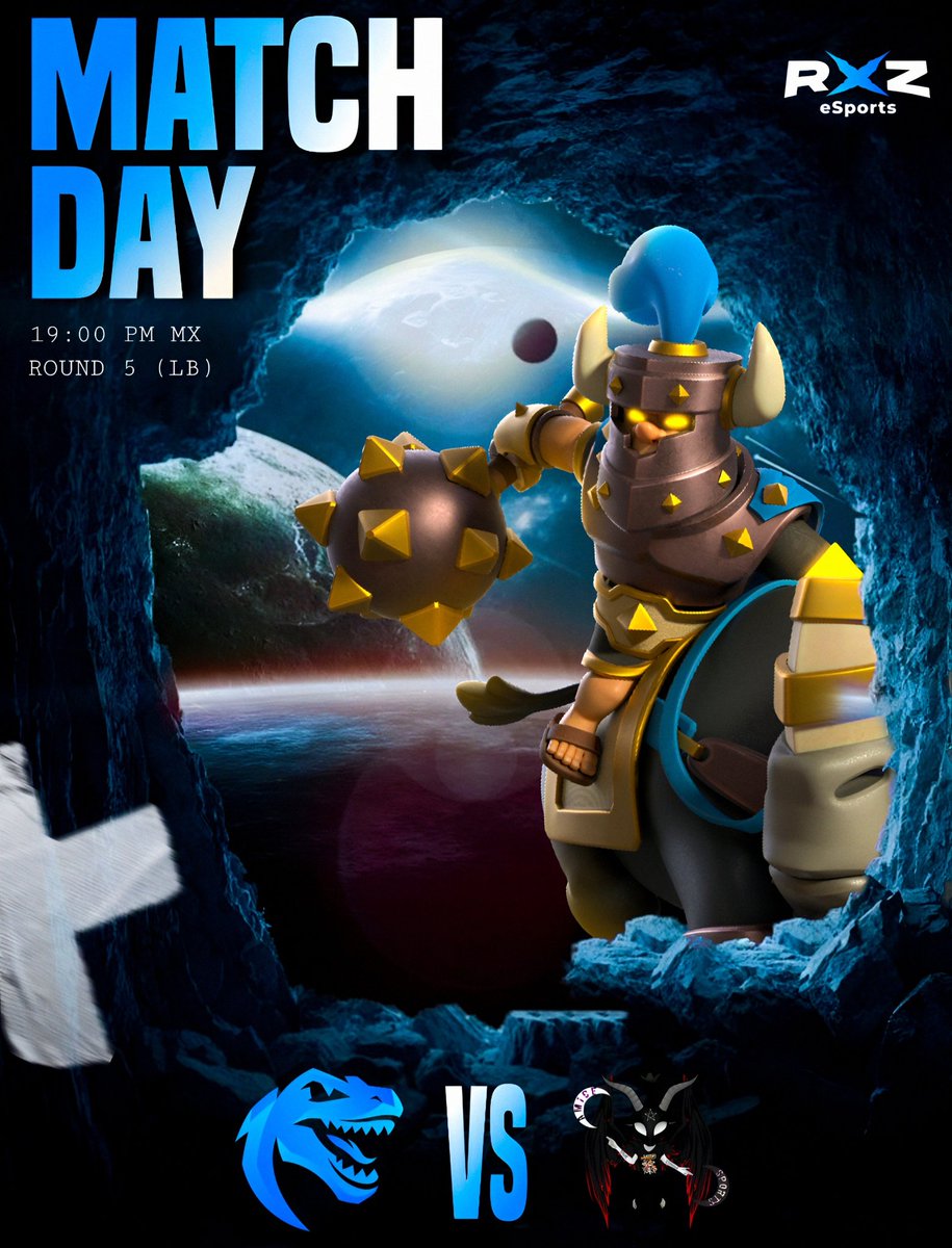 RXZEsports's tweet photo. #ClashRoyale • #Match 🎮

¡Hoy juega la manada! 🤘🏻

🆚️ • #AmiceSports
🏆 • @CupLeonesLE
📌 • Ronda 5 (LB)
⏰️ • 19:00 🇲🇽

#GoRXZ • #ItsNow • #AlwaysRXZ 🦖 https://t.co/8B9FfWNBnz