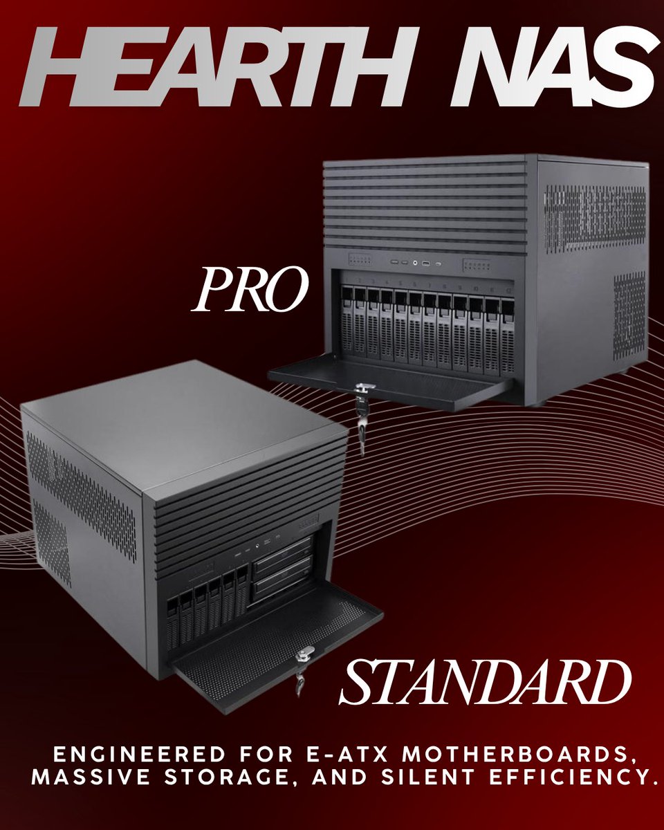 Rosewillinc's tweet photo. Access all your data from one centralized place, and the Rosewill HEARTH NAS is built to make that effortless. Choose the standard with 6 hot swap bays or go all in with the PRO at 12 hot swap bays, both engineered for DIY NAS. #rosewill
https://t.co/yZSmFs56L3 https://t.co/0iKFuvW1cd