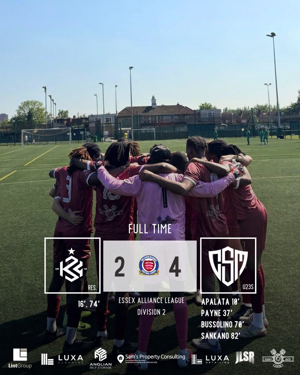 CSMLondonFC's tweet photo. 🏆 @EssexAllianceFL - Division 2
⚪ @KultureFc Reserves 2-4 CSM u23s
⚽ Apalata - Payne - @tappeddezzie - Sankano
⭐ Duarte

A great display from the u23s against a strong Kulture side. That wraps up the season as the u23s finish 2nd!

#community #CSM https://t.co/eU8OBysY35