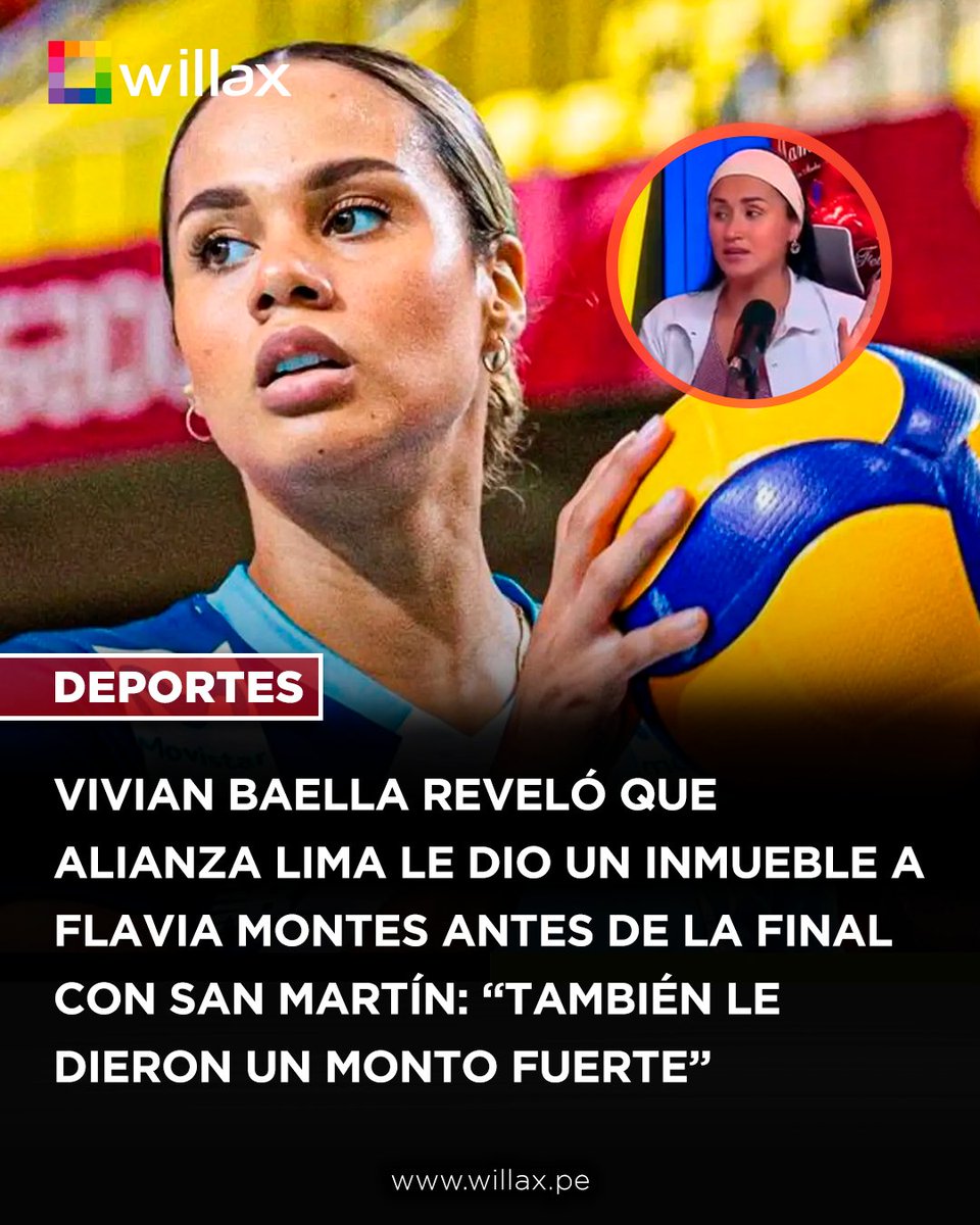 #Noticia | Vivian Baella, exvoleibolista, reveló que Flavia Montes había cerrado su pase a Alianza Lima antes de la final de la Liga Peruana de Vóley.

Entérate más 👉 bit.ly/4exJxA6