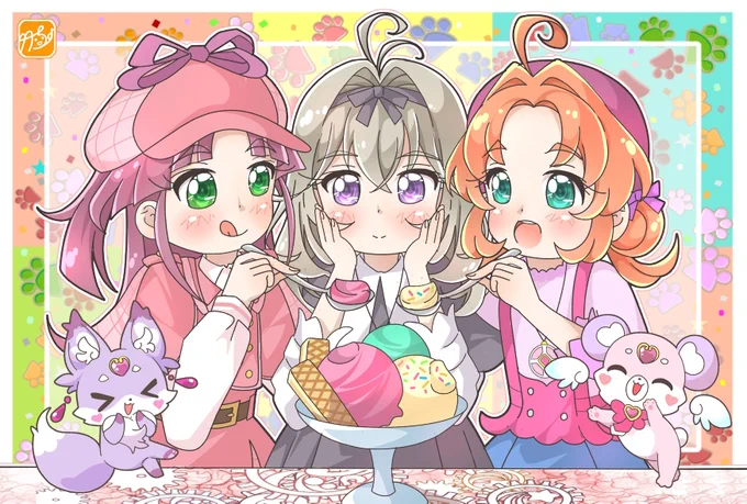 『名探偵プリキュア!』第15話 2年前の写真に写っていた森亜るるかちゃんがあどけない表情で笑っていたから、力になりたいあんなちゃん&みくるちゃんと、「探偵では解決できない事件もあるの」と拒絶するるるかちゃん… るるかちゃんの瞳に映った青い蝶の正体とは!? #たんプリ #precure