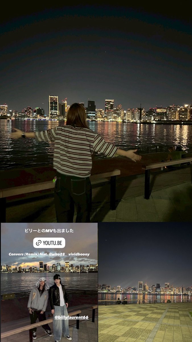 ASUCA_66's tweet photo. ◻️BillyLaurent
夜、友達と散歩してたら見覚えのある風景が！！
そう、Billyくんの『Converse Remix』のMVに出てきたところだ！！
すごい偶然に出くわしてテンションMAX。
友達に沢山写真撮ってもらったよ📸

【Converse Remix /MV】
↓↓↓
https://t.co/SFf2LimmJl

@billylaurent66 https://t.co/G6YQWSrrnh