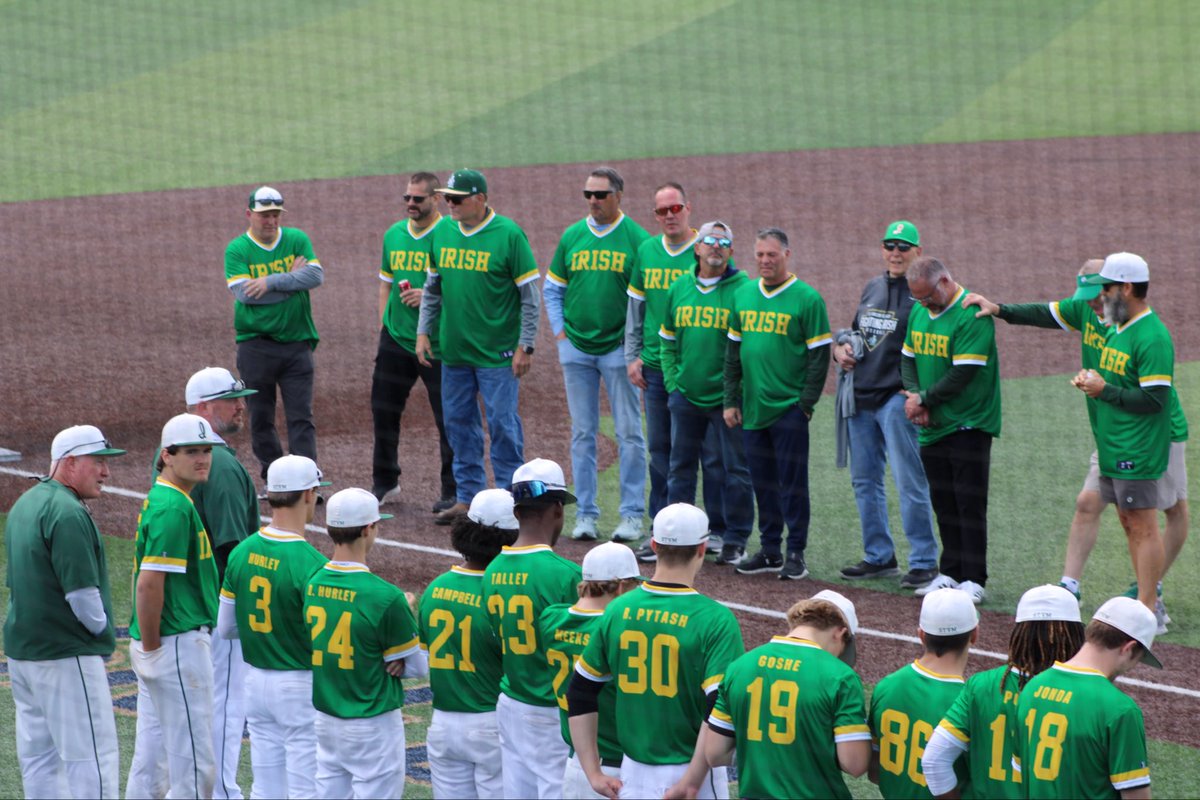 STVMBaseball's tweet photo. Today we honored the VM86 State Champions — a team that set the standard and built a legacy that still represents what STVM baseball is all about! #TraditionNeverGraduates 
@STVMAthletics @stvmirish https://t.co/EHV8iSNYQv