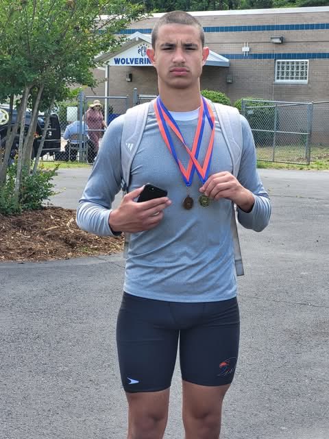 Football2068800's tweet photo. Huge day at the 3A West Regionals! 🏆🥇 Long Jump Champion - 21’9”🥉 Triple Jump - 42’10”👟 State Qualifier🏅 2A/3A/4A MVC Indoor &amp; Outdoor Field Athlete of the Year Only a Sophomore. Work doesn't stop. See you at State! @WestWilkesFB @NC_Track_Field @HighSchoolOT @CoachWright333 https://t.co/a75U0crTKs
