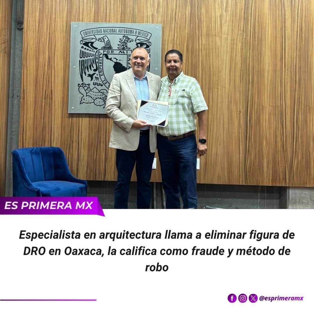#Atención 🏗️ 🔴|| El especialista Fernando Alcocer Dávila instó a los municipios de Oaxaca a eliminar la figura del Director Responsable de Obra (DRO). 

📌El arquitecto calificó esta figura como inconstitucional, obsoleta y un mecanismo de extorsión, argumentando que las