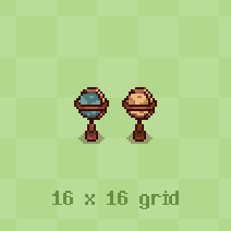 SyntaxesOfPlay's tweet photo. Top-down house free assets
Globe (standing). I could not decide between these two color schemes for the sphere so why not put them both in the pack 😁
Have a great weekend!
#gamedev #indiedev #PixelArt #ドット絵 https://t.co/I6CIxSkv7r