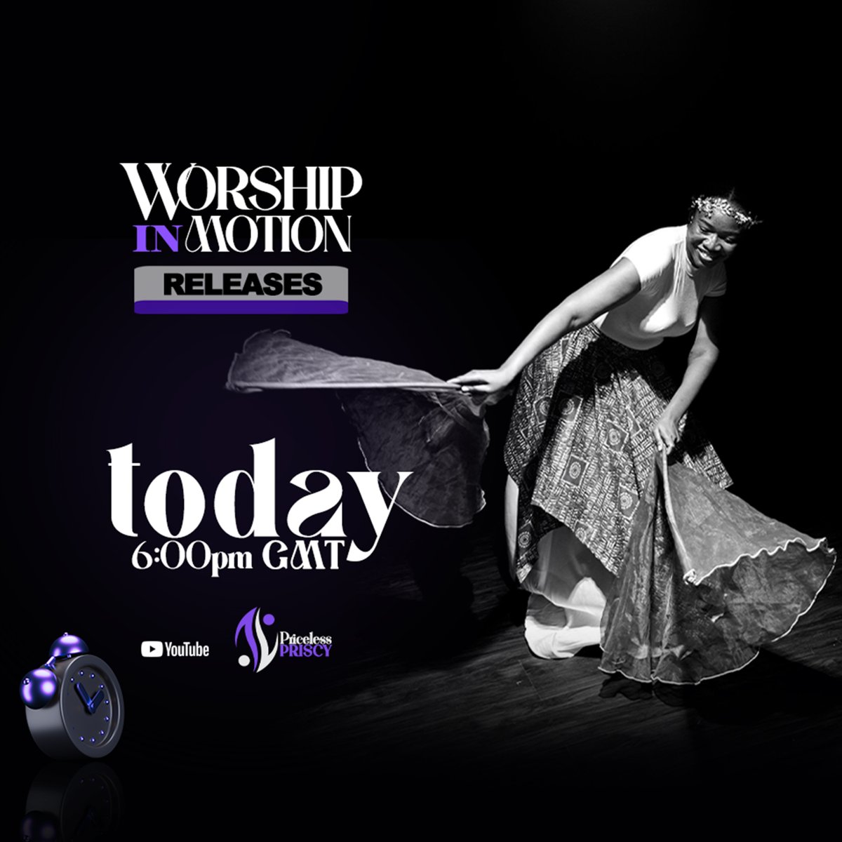 pricelessprisy's tweet photo. The wait is over. Worship in Motion drops today at 6pm GMT on YouTube. 🙌🎬 https://t.co/LlOdwqOcin
