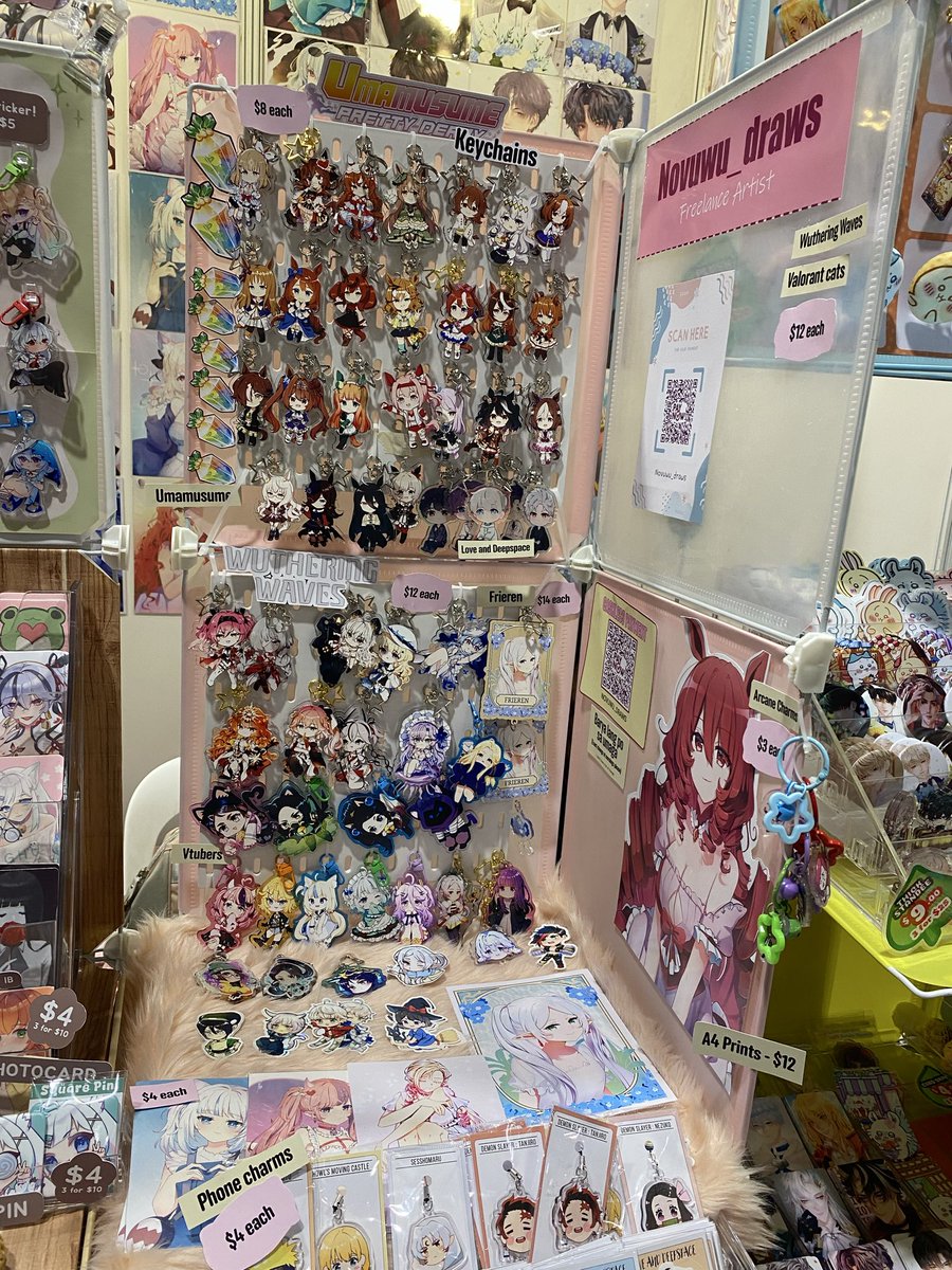 Novuwu_draws's tweet photo. Gentildonna keychains are running low. Get them at day 2 of Doujima Market ✨❤️  #doujimasg2026 #doujima https://t.co/kbQK30Okwo