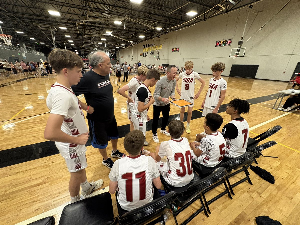 SBAhoopsKS's tweet photo. SBA teams were busy inside the Sports Forum today! We’ll be in action tomorrow to finish up a good weekend in Wichita.

SBA 2029: 3-0
SBA 2030: 2-1
SBA 2031 Red: 3-0
SBA 2031 White: 1-1
SBA 2032 Red: 2-0
SBA 2032 White: 2-1

#SBA https://t.co/JKpWouxZiO