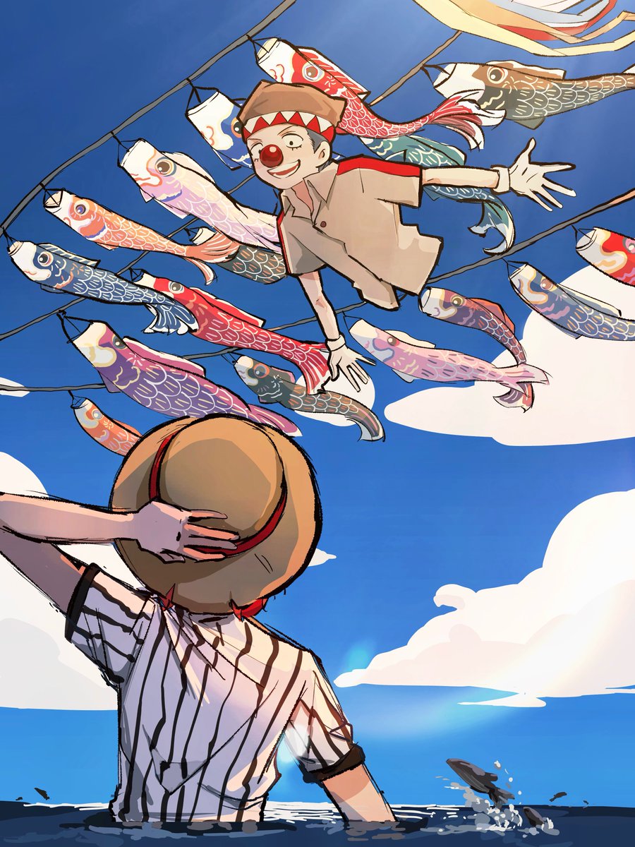 PrimalMXY's tweet photo. 🎏 シャンバギちゃん
泳げる子と魚と泳げない子と魚🐟 https://t.co/TrdM0YVWGL