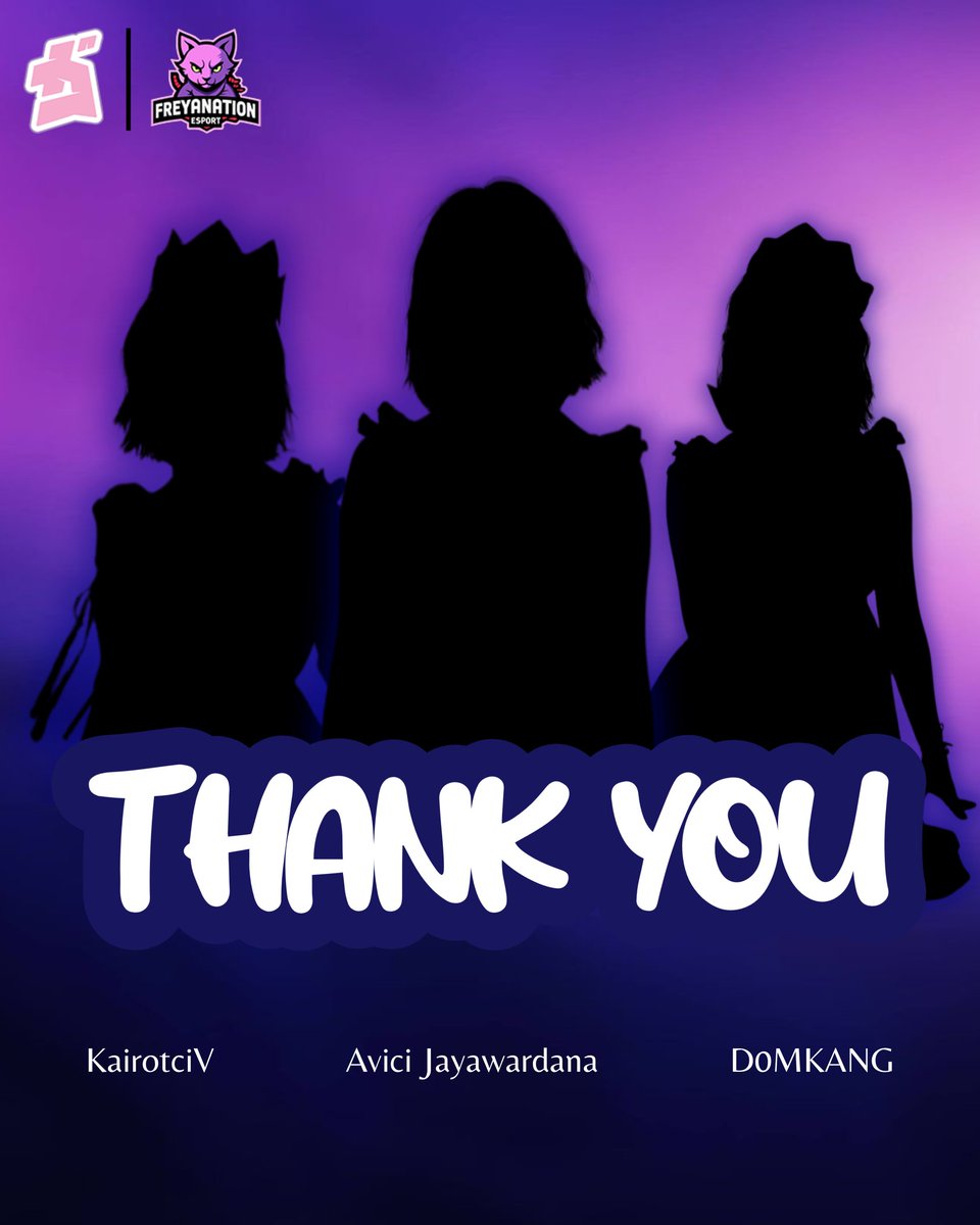 FNID_Esport's tweet photo. Yang patah tumbuh, yang hilang berganti.
Terima kasih untuk semua pengorbanan ysng sudah diberikan. See you on top! ππ
#TerimaKasih
#FreyDoms https://t.co/WX45mwTaKE