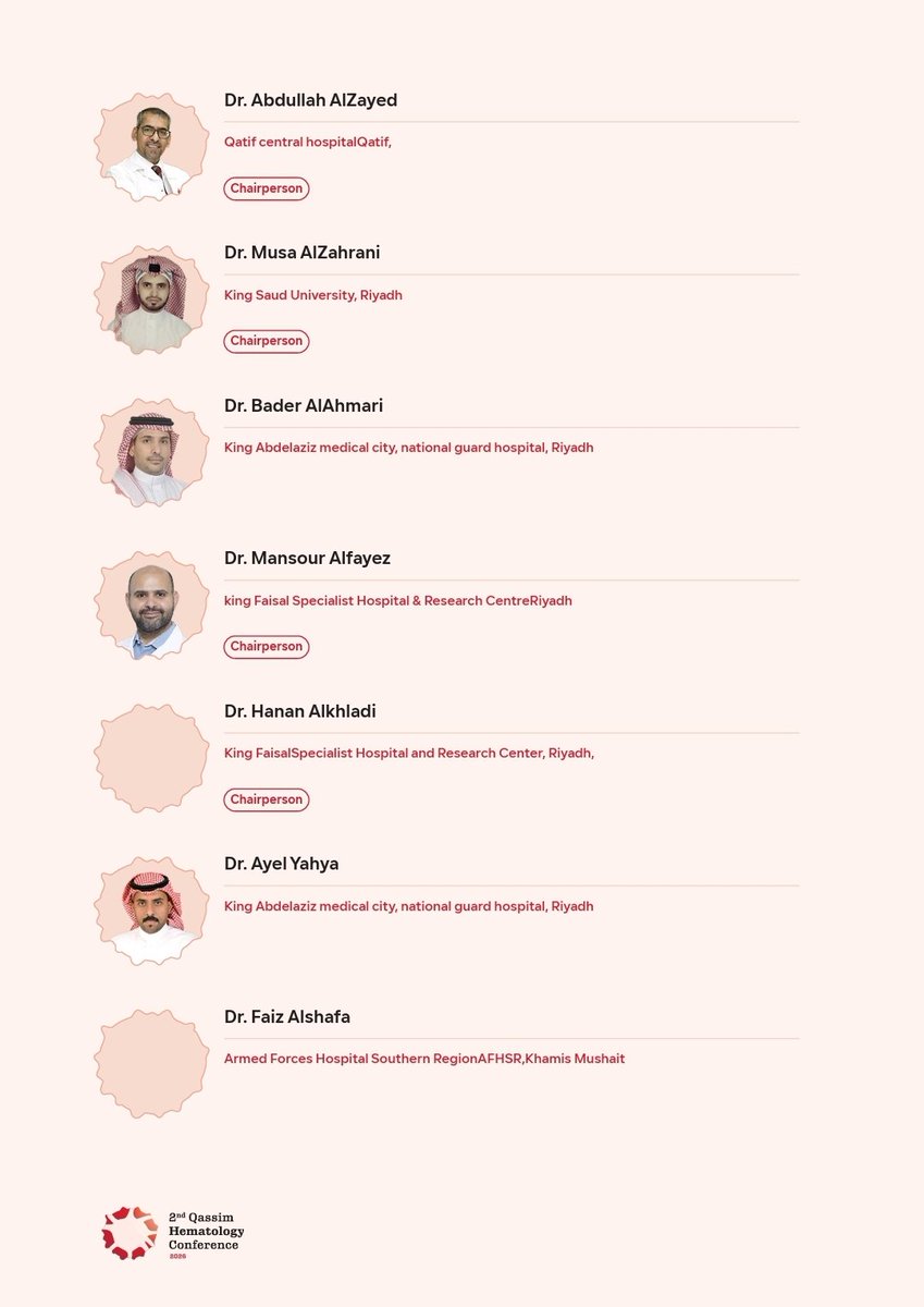 abdullahalzayed's tweet photo. سعدت وتشرفت بالمشاركة متحدثاً في المؤتمر الثاني لأمراض الدم بمنطقة القصيم، والذي تميز بمحتوى علمي ثري وحضور نخبة من المتخصصين.

وكان لي الشرف بتقديم محاضرة بعنوان:
“Recent Update in Hemoglobinopathy Management”

كل الشكر والتقدير للجنة المنظمة والعلمية على التنظيم المميز، وعلى كرم الدعوة والضيافة، كما أشكرهم على المحتوى العلمي الرائع والمتحدثين المميزين، فكل ذلك كان له الأثر الكبير في نجاح هذا المؤتمر الاستثنائي.

نشكركم مرة أخرى.. ودمتم بصمة مشرِّفة للعلم وأهله، ونلتقيكم مجدداً في مؤتمرات قادمة💐👍