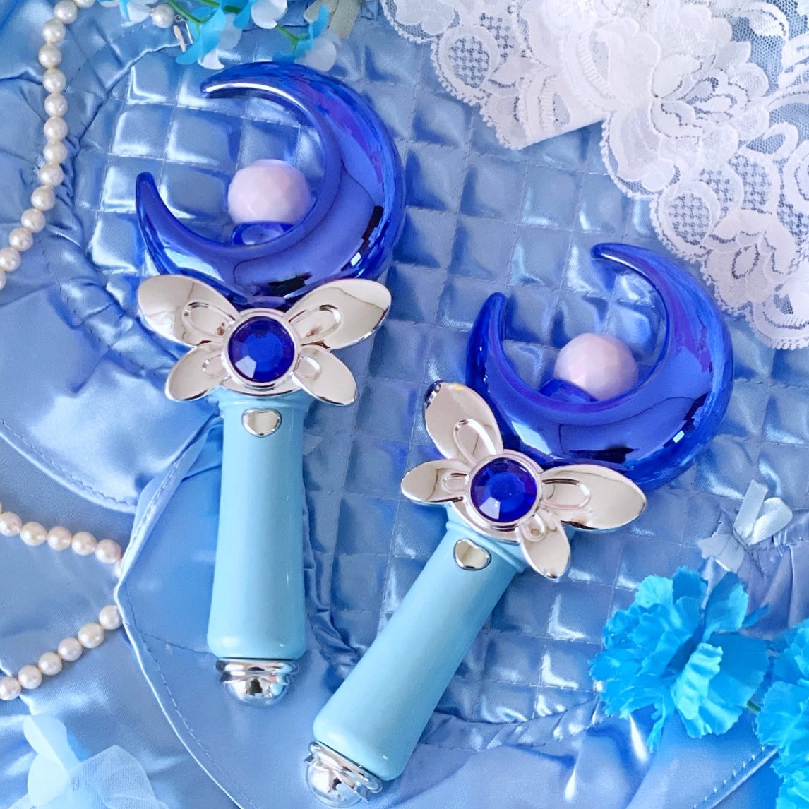 ブルーがお好きな方におすすめ！ 💙🩵🤍✨ 青×水色×シルバーの色合わせ