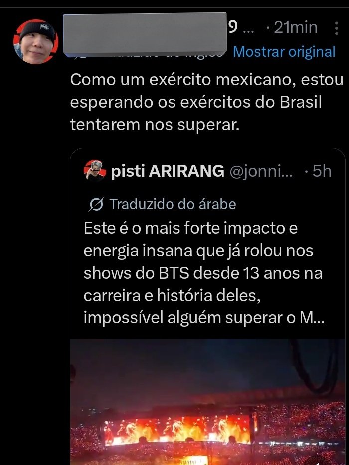 Outubro vai ser realmente lindo,essas monas vao ter um choque de realidade muito grande.

Esse hiatus,deixou esse fandom muito fora da realidade,mas nao se preocupem nao,as Br estão aqui pra te lembrar pq somos conhecidas como as maiores no quesito "fazer show pro Bts"
