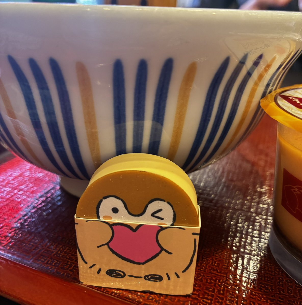 なか卯さんありがとなんだよ〜🍀🐧