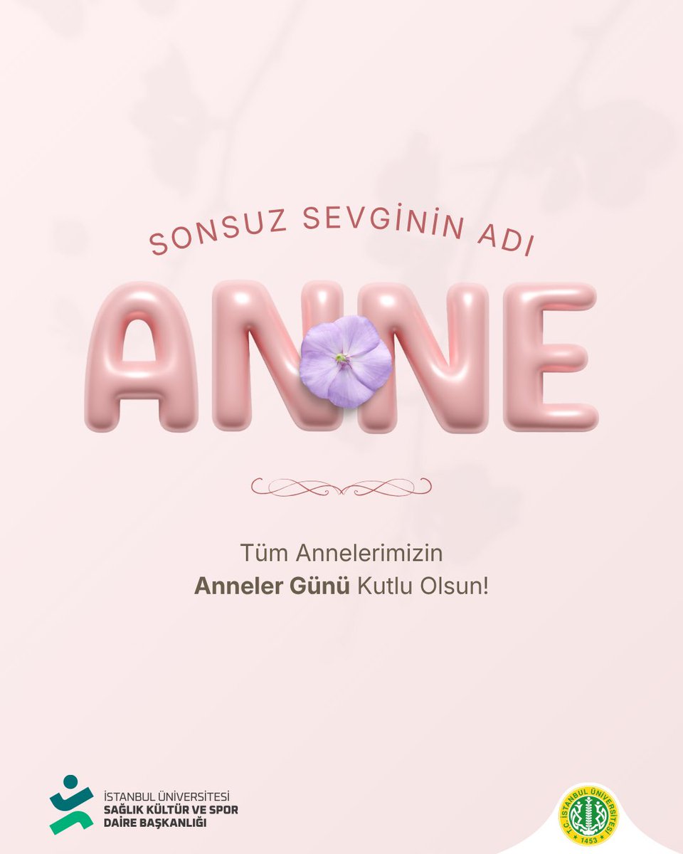 iusksdb's tweet photo. Tüm annelerimizin #AnnelerGünü kutlu olsun. 🌸 https://t.co/cUmFsPRPSK