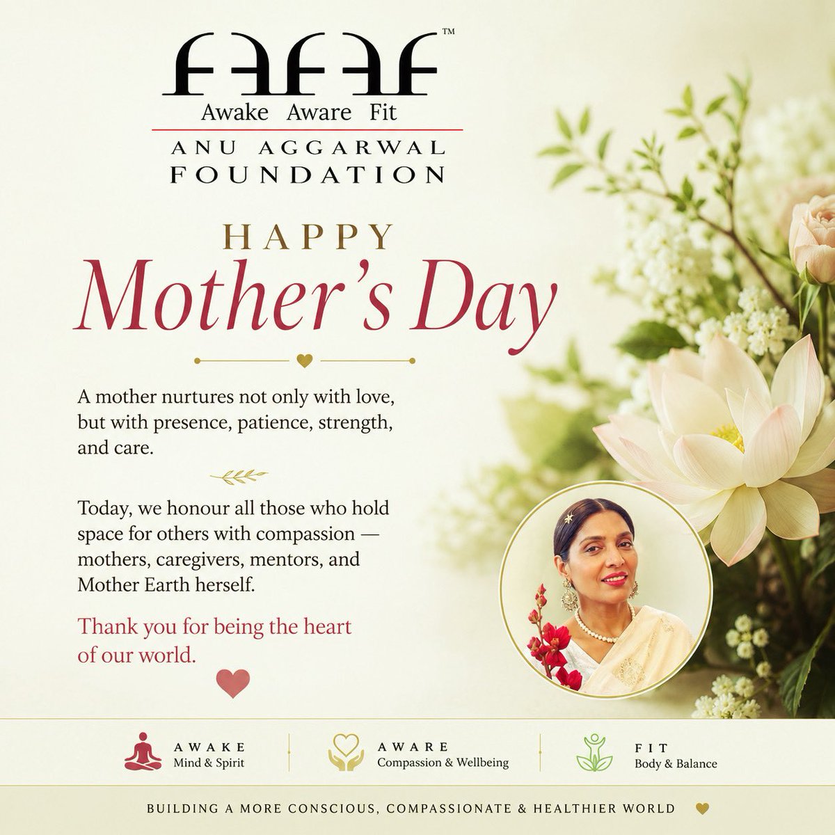 foundation_anu's tweet photo. We believe mother is not just a biological role, but a force. of compassion, empathy, care, n forgiveness.

Yoga n tantra teach these nurturing qualities exist within all human beings.

Above all, there is Mother Earth — silently supporting all life.

Happy Mother’s Day
#mother https://t.co/LmAoAbopMh