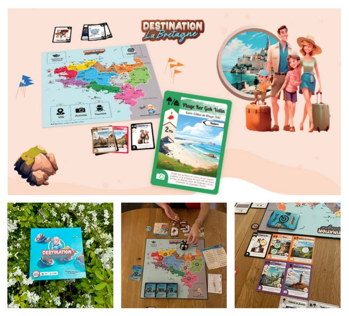 GiachelloB's tweet photo. 🚨L'aventure doit continuer ! 🚀 Soutenez la création bretonne avec le jeu "Destination la Bretagne" et profitez du tarif de lancement.  
▶️https://t.co/uTem3EtJPb 

#emojibzh #jds #jeudeplateau #breizh #bzh #soireejeu #offredelancement #ideecadeau #BonPlan #Loisirs #bzhpower https://t.co/Ydtg54eVoX