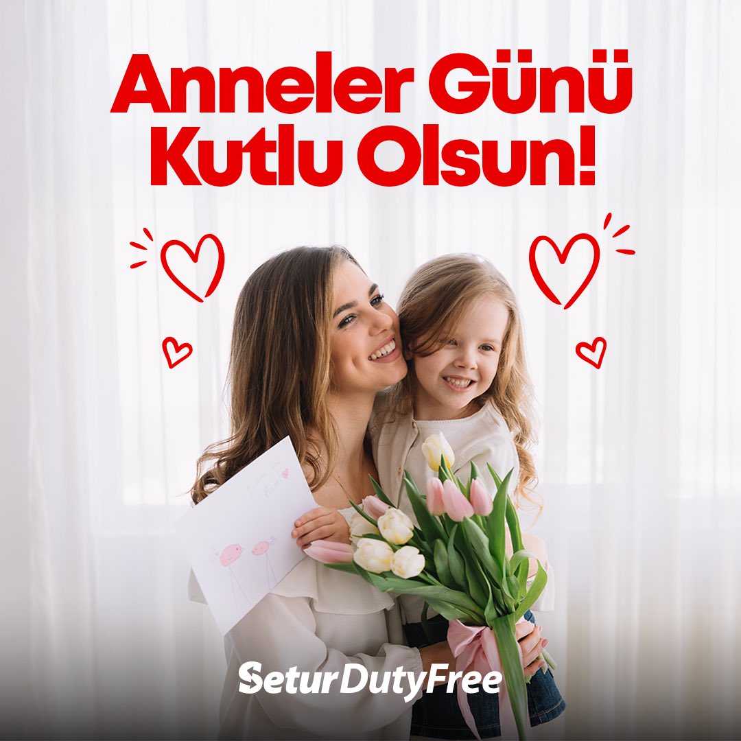 SeturDutyFree's tweet photo. Kalbiyle yol gösteren, sevgisiyle güç veren tüm annelerin, Anneler Günü kutlu olsun! ❤️💐
*
Happy Mother's Day to all the mothers who guide with their hearts and inspire strength with their love! ❤️💐

#AnnelerGünü #MothersDay https://t.co/8etOPPqFiS