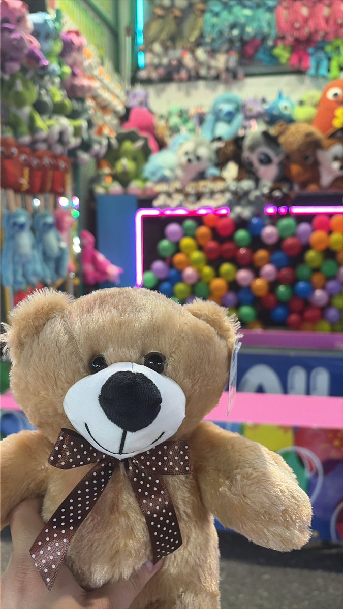 D0mmyDearest's tweet photo. My little puppy @stellar_beez won me a cute little bear today ♡ 

My puppy is so good at darts! https://t.co/NEcmxUXHjf