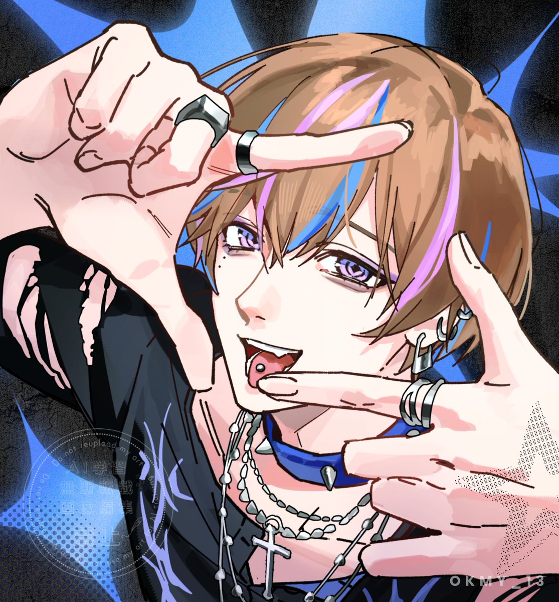 okmy_13's tweet photo. 😜⛓️#Seiblue https://t.co/v96GzDAgzL