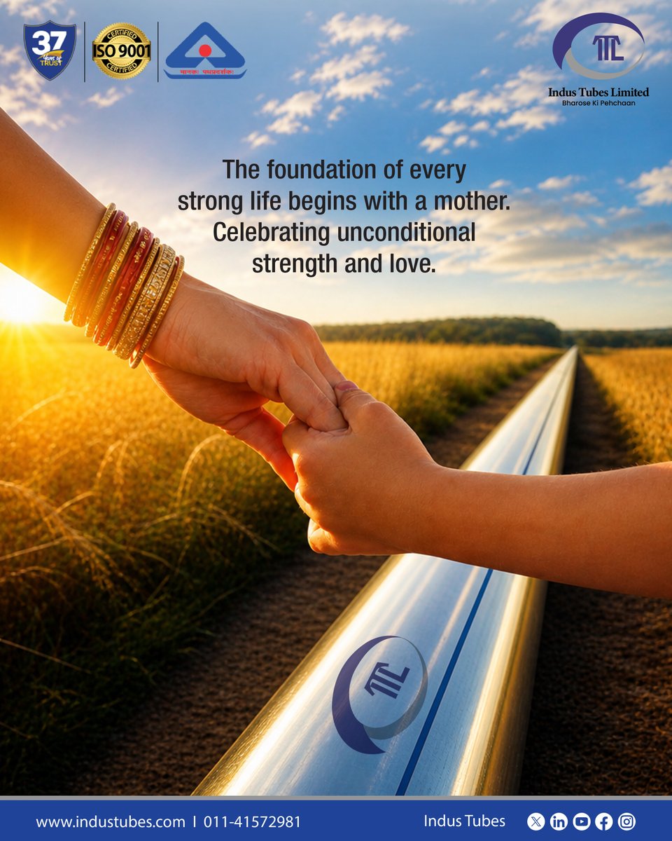 industubesltd's tweet photo. Behind every strong foundation is a
mother’s endless love, care, and strength.

Visit to know more: https://t.co/I4xPmVot0L
Or call us: 011-41572981

#MothersDay #StrengthOfLove #IndusTubes
#FoundationOfLife #MothersDay2026 https://t.co/4OyiCfGGXG
