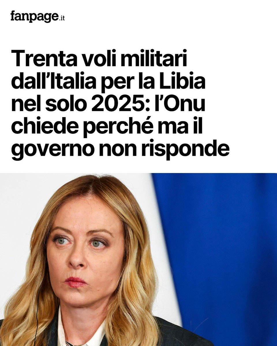 L'Onu ha chiesto il motivo di questi viaggi per verificare il rispetto dell'embargo di armi senza ricevere risposta 
#governo_della_vergogna