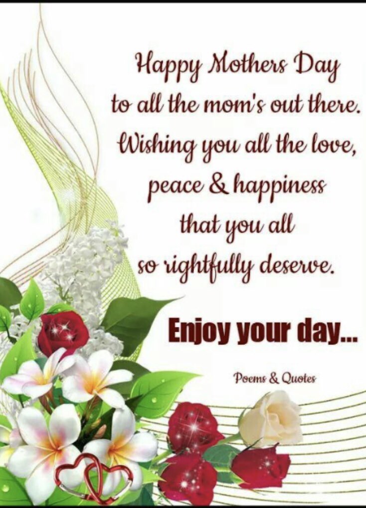 LetsShineOn's tweet photo. ..to all the Moms, happy Mother’s Day!👩 https://t.co/a0vzTCJnVI