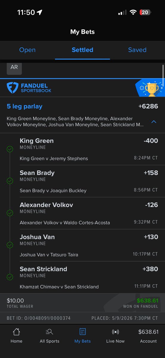rivermason69's tweet photo. @FanDuel @SStricklandMMA love you https://t.co/a3x4w4nm8A