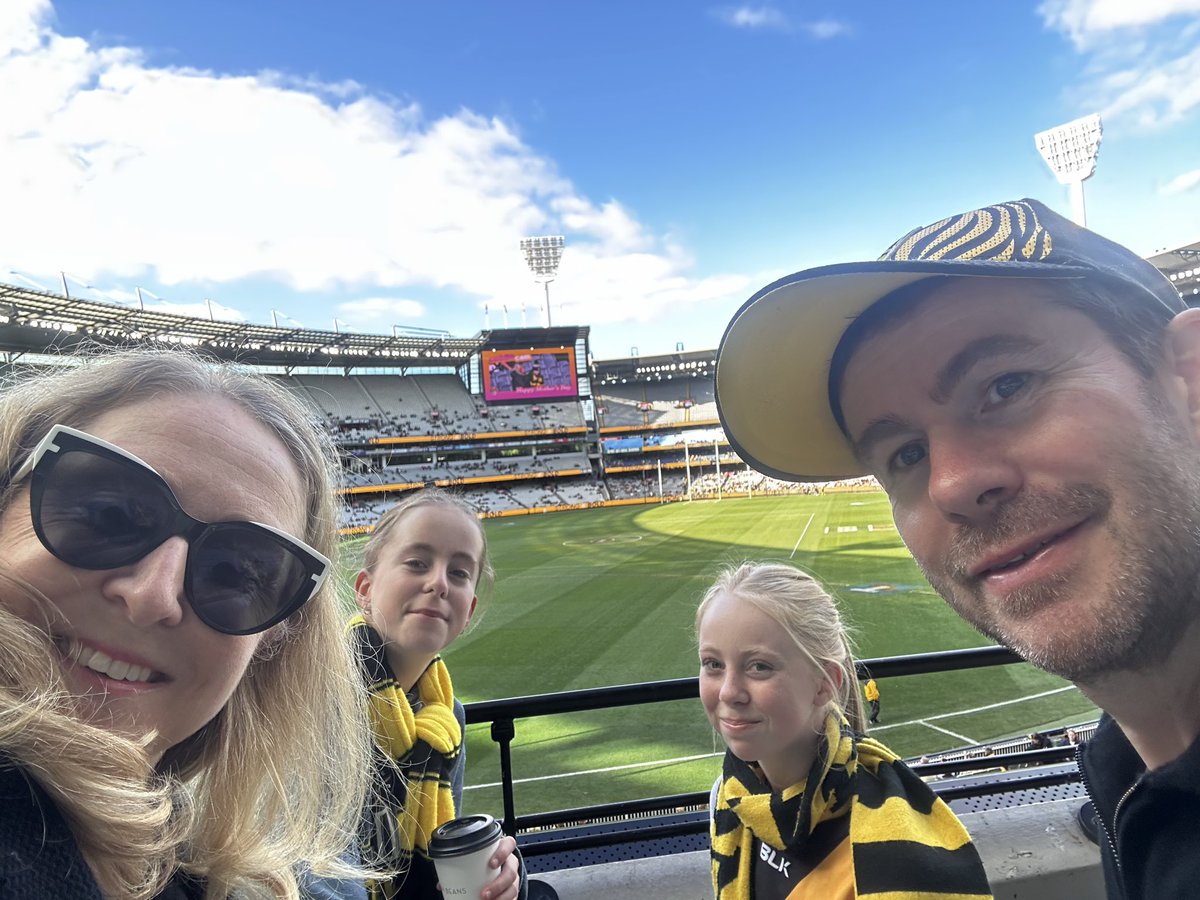 Londontiger68's tweet photo. Back at the MCG watching Tiges v Crows live for the first time since 2017 Grand Final for me. Go Tiges! https://t.co/oMrUIqo10f
