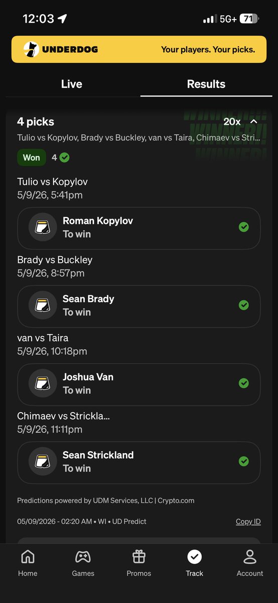 imtriplecrossed's tweet photo. Tapped the under ofc I hit a parlay on a bad day https://t.co/NXoBgSqUuu