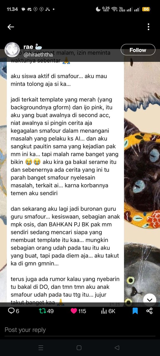 cahglomen's tweet photo. @tanyakanrl bahkan MPK OSIS yang seharusnya menjadi pendukung aspirasi siswa lebih takut sama gurunya https://t.co/B24dSOBpx0