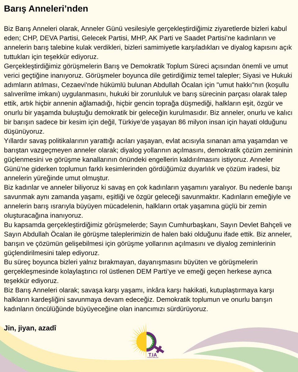 Tevgera Jinên Azad tweet media