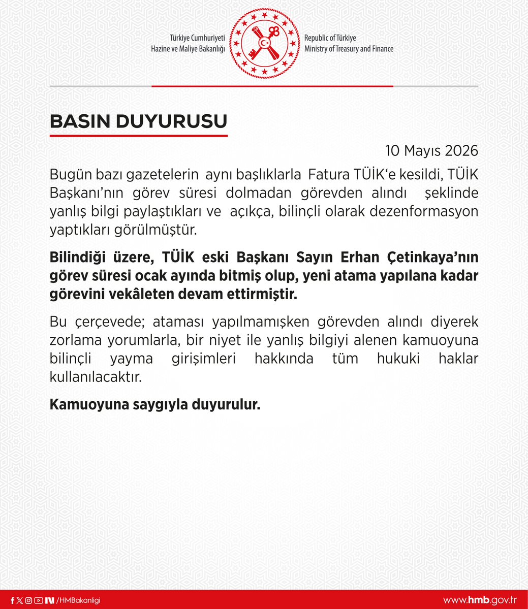 Basın Duyurusu- 10.05.2026