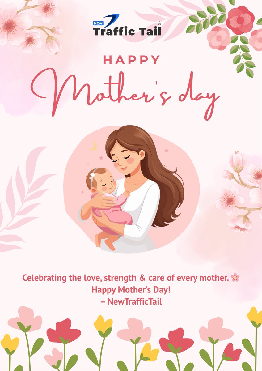 newtraffictail's tweet photo. Mothers make every moment special. ❤️
Happy Mother’s Day from NewTrafficTail! 🌸
#HappyMothersDay #MotherLove #MomCare #NewTrafficTail #MothersDay2026 https://t.co/34B1kqDm7f