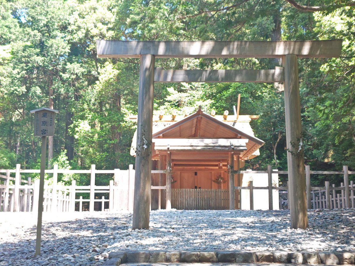 gapchasm77's tweet photo. 先月、行きそびれた、大紀町、元伊勢皇大神宮別宮 瀧原宮。伊勢神宮の前に、天照大神を祀っていた所。伊勢神宮より大きな杉の木が、いっぱい。伊勢神宮内宮の五十鈴川のように、川が御手洗場になっている。 https://t.co/3IHAXE1pyT