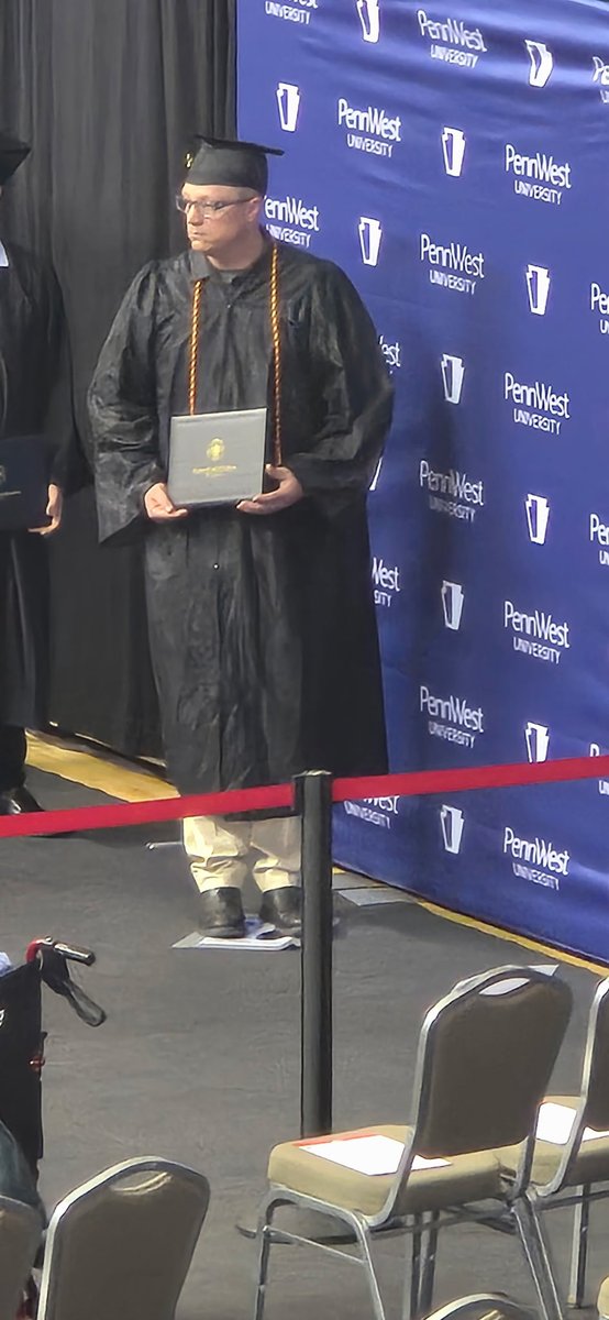 TPica39's tweet photo. I graduated yesterday with my Bachelor’s of Science degree and on to Wheeling University MSAT Program in lest then 9days https://t.co/tJ6GZ6ZdtC