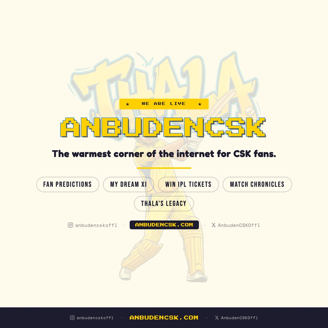 Anbuden CSK tweet media