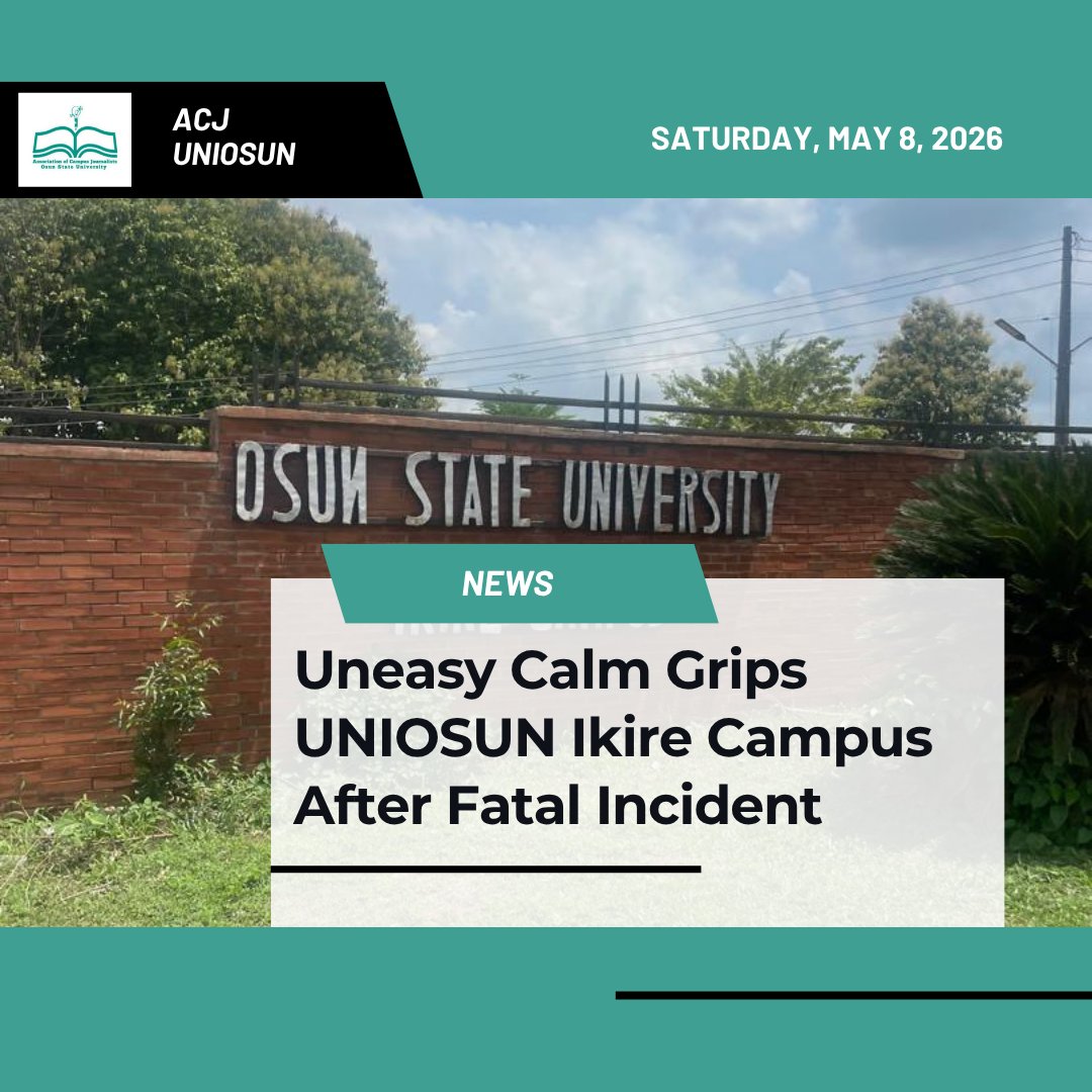 Association of Campus Journalists, UNIOSUN tweet media