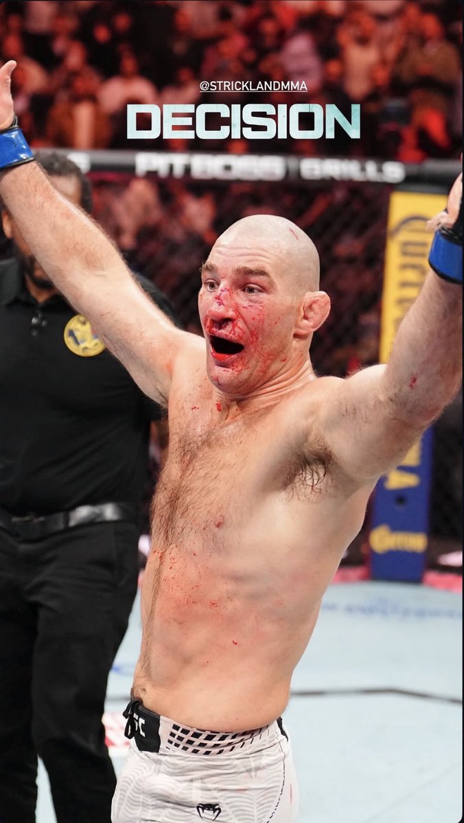 MMAPage__'s tweet photo. Sean Strickland Creates one of the biggest upsets in UFC history by beating the nr3 pfp fighter in the world Khamzat Chimaev #UFC #MMA #UFC328 https://t.co/5Aasfs30eD