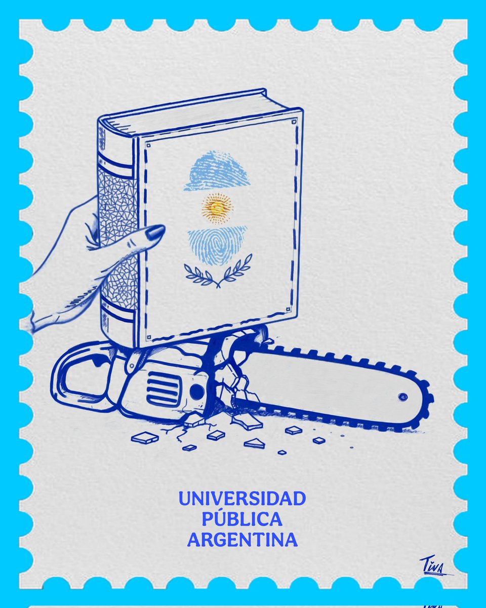 Nos gobierna una política de destrucción que pretende desprestigiar la inteligencia, vaciar de sentido la cultura, y volver al pensamiento un lujo culpable. 

Defendemos la universidad pública argentina, más que nunca. 

Acá mi aporte desde el arte 🤍