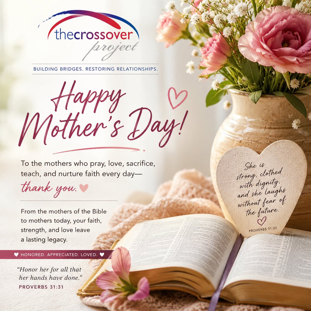 TheCrossoverP's tweet photo. https://t.co/xLaZFOVAUh
#mothersday #TheCrossoverProject #JewishChristianDialogue #HebraicRoots #BridgingTheGap #InterfaithUnity #FaithAndCulture #EducationForAll #Nonprofit #Shalom #ChurchAndIsrael https://t.co/fdUp4Y922G