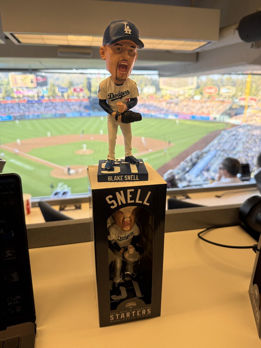 The first of 4 “Starter Series” bobbleheads for the Dodgers this