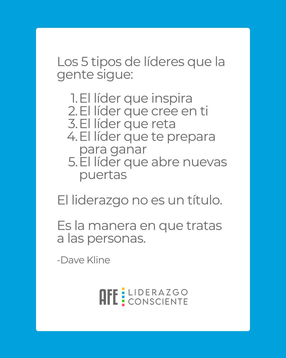 La gente no sigue cargos… sigue experiencias.

Sigue a quien la inspira, la reta, la hace crecer y le abre camino.

A quien cree en ella incluso antes de que ella misma lo haga.

Ese es el liderazgo que deja huella.

#LiderazgoConsciente #LiderazgoHumano #CulturaOrganizacional