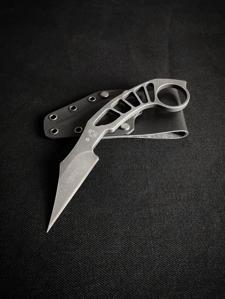 ironboneknives's tweet photo. Skeleton karambit knife
'RECKLESS'
D2 steel
Overall Length: 8.5"
Edge Length: 3"
Blade Thickness: 0.23" (6 mm.)
DM me or visit https://t.co/PidHN4zqOV
.
#customknives #karambit #fixedblade #knife #knives #edc #tools #edcgear #knifemaking #camping #outdoors #adventure #etsy https://t.co/a8lCPb1gSs
